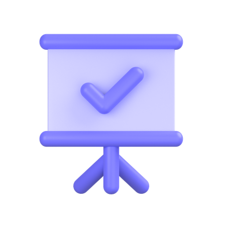 プレゼンテーションボード  3D Icon
