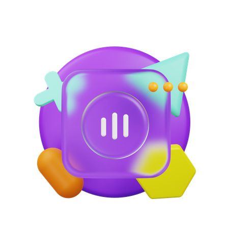 집중하다  3D Icon