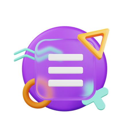 両端揃え  3Dアイコン