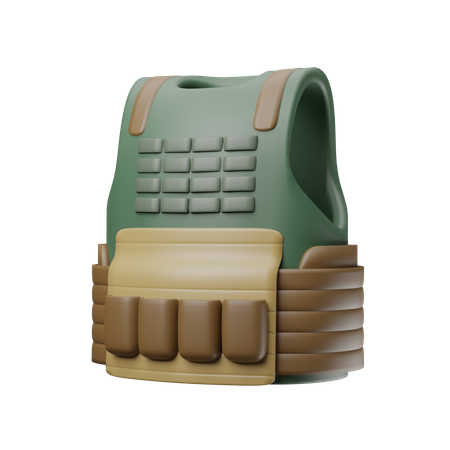 방탄 조끼  3D Icon