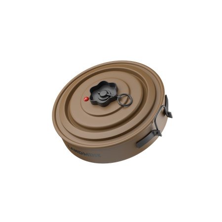 地雷  3D Icon