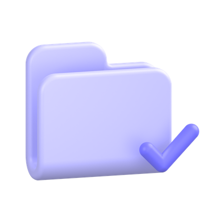 폴더 승인  3D Icon