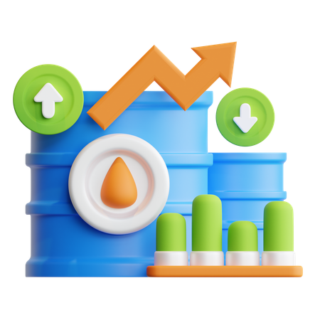 석유 상품  3D Icon