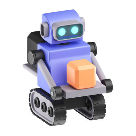 배달 로봇  3D Icon