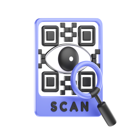 홍채 스캔  3D Icon