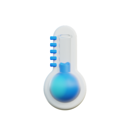추운 온도  3D Icon