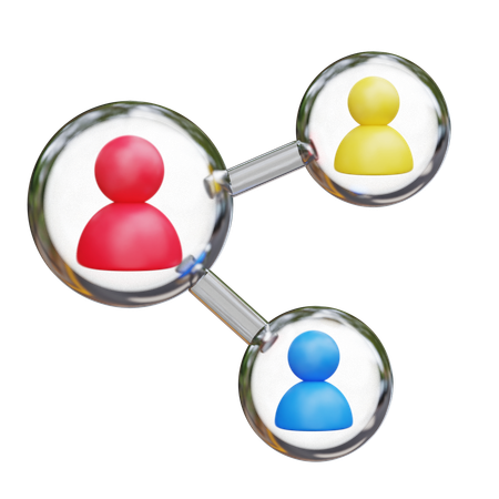 ネットワーキング  3D Icon