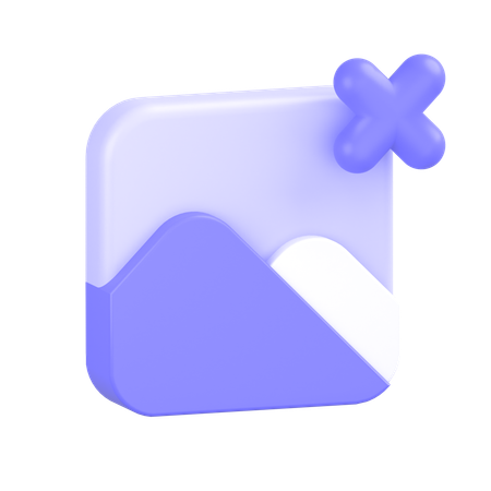 写真を削除  3D Icon