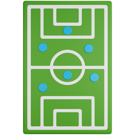 サッカー場戦略  3D Icon