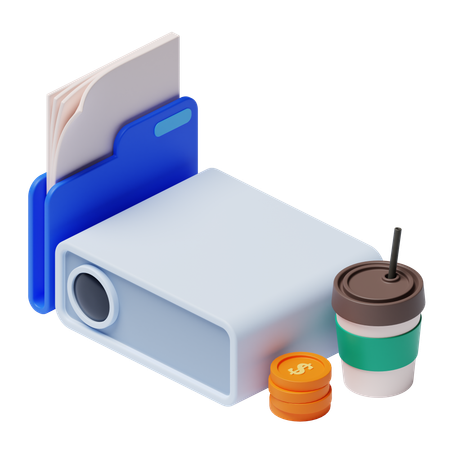 ビジネスプレゼンテーション  3D Icon