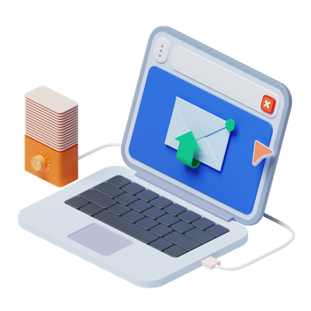 メールマーケティング  3D Icon
