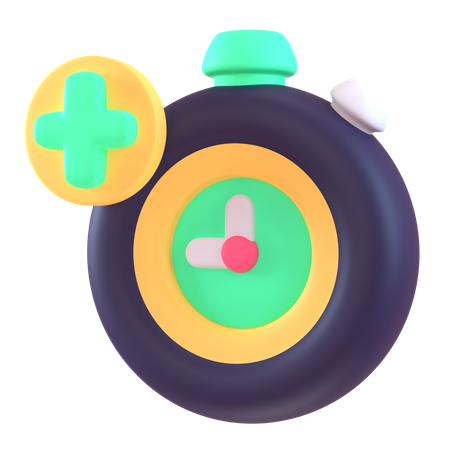 負傷によるタイムアウト  3D Icon