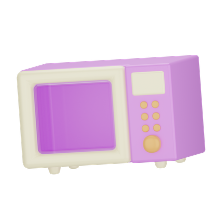 마이크로파  3D Icon