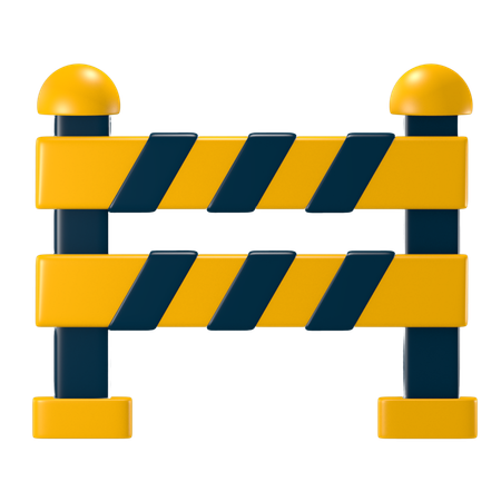 安全バリア  3D Icon