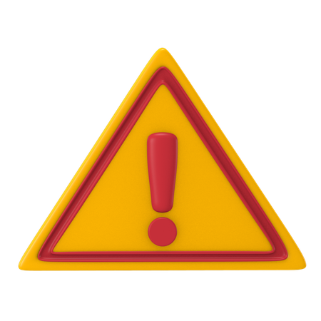 危険警告  3D Icon