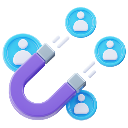 사용자 매력  3D Icon
