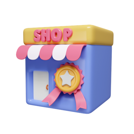 信頼できるショップ  3D Icon