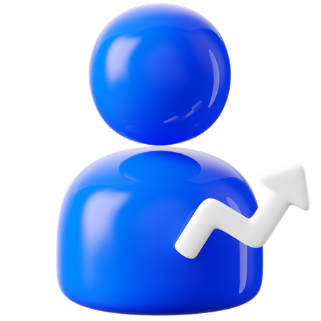 성장 차트  3D Icon