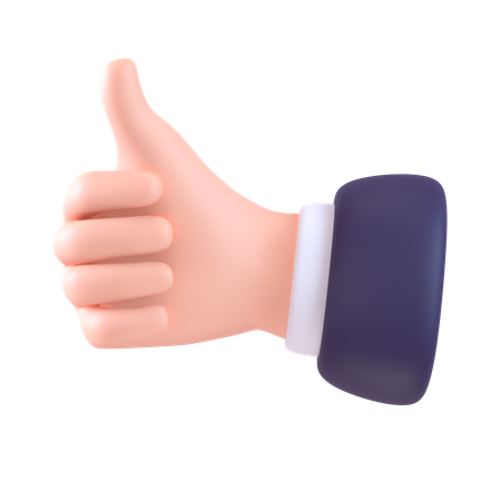 엄지손가락  3D Icon