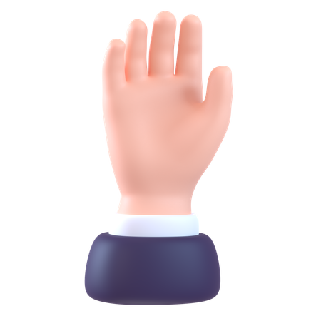 開いた手  3D Icon