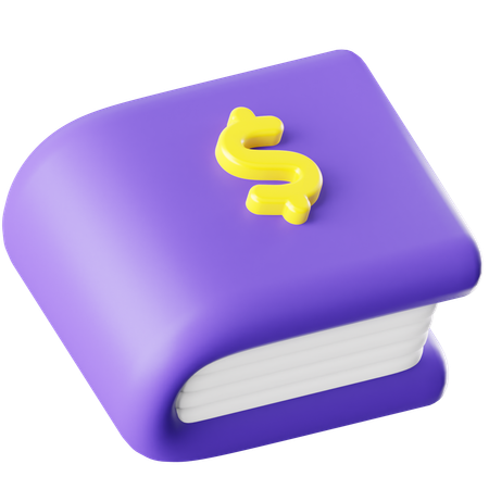 금융 서적  3D Icon