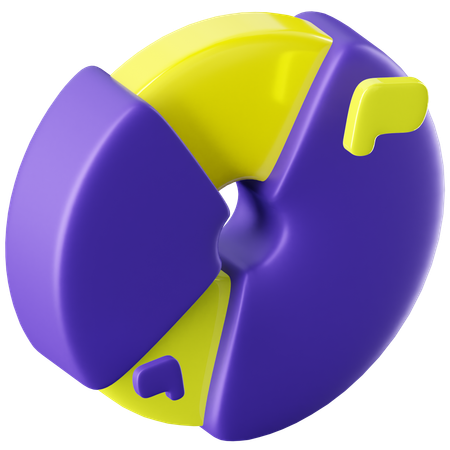 파이 차트  3D Icon