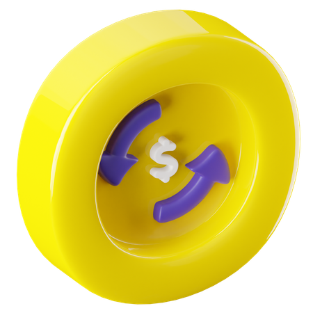 현금 흐름  3D Icon