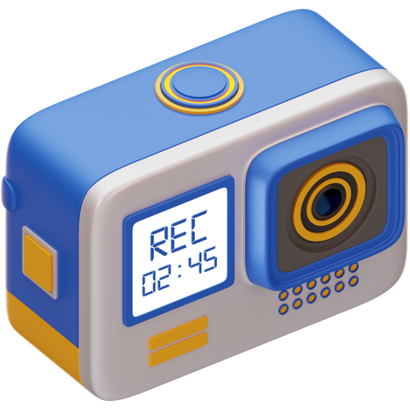 アクションカメラ  3D Icon