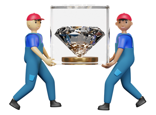 配達宅配便  3D Icon
