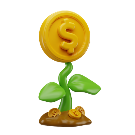 투자 성장  3D Icon