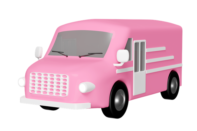 配達車  3D Icon