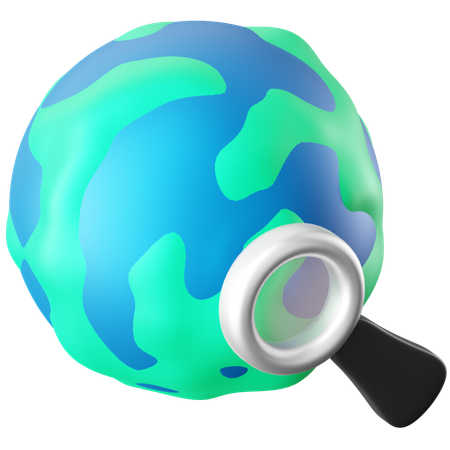 インターネット検索  3D Icon