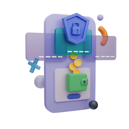 モバイルセキュアウォレット決済  3D Icon
