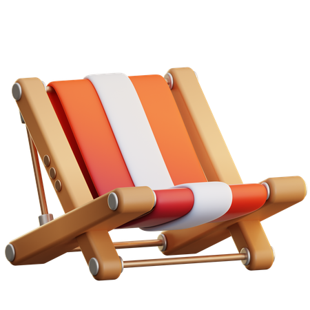 ビーチ ランチチェア  3D Icon