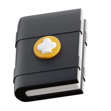 조리법 책  3D Icon