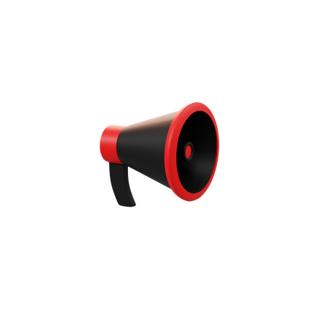 메가폰  3D Icon