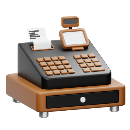レジ機  3D Icon