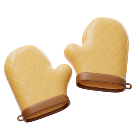 オーブン用手袋  3D Icon