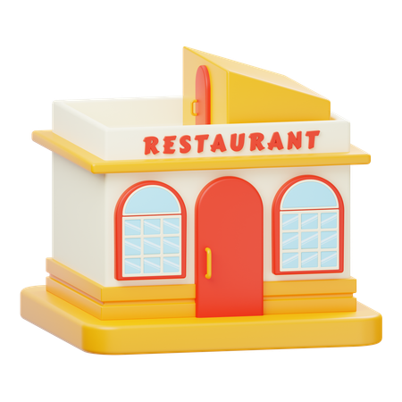 レストラン  3D Icon