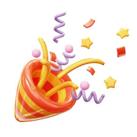 졸업 축하 색종이  3D Icon