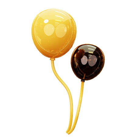 풍선으로 졸업식 축하  3D Icon