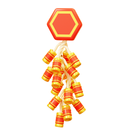 중국 폭죽  3D Icon
