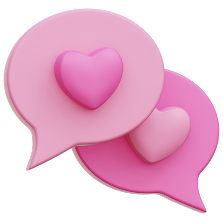 チャットが大好き  3D Icon