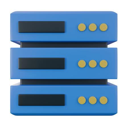データベース管理  3D Icon