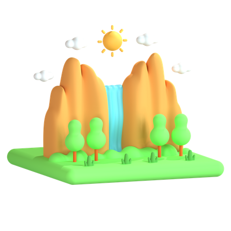 깊은 협곡  3D Icon