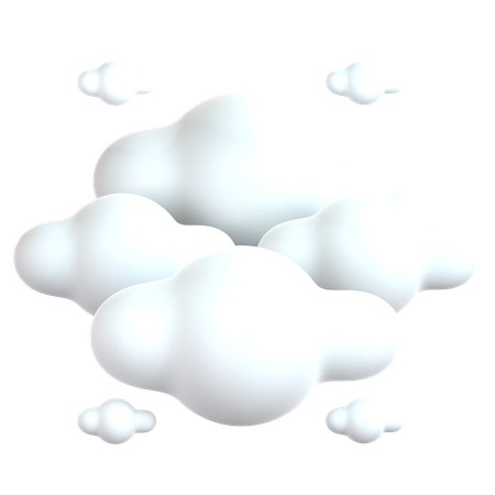 구름  3D Icon