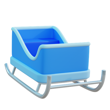 썰매  3D Icon