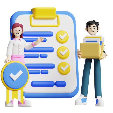 작업 관리  3D Icon