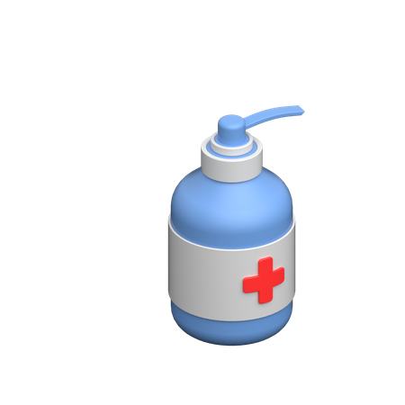 소독제  3D Icon