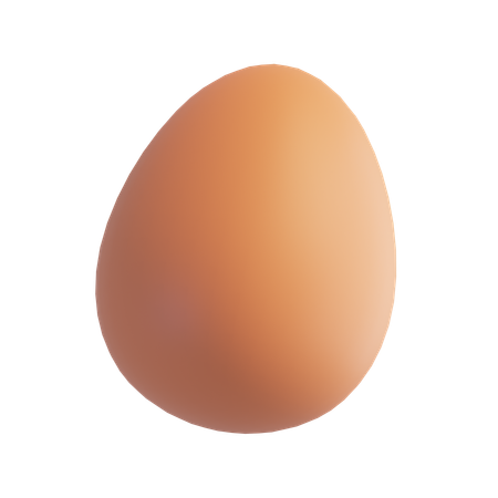 계란  3D Icon
